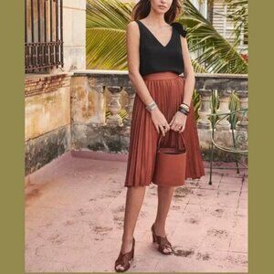 Sezane Dino Skirt Caramel Size 6